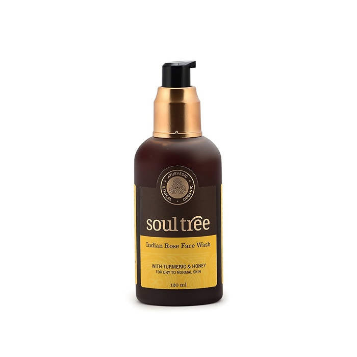 Soultree Indian Rose Face Wash & Anti-Wrinkle Cream Set | Grocsy