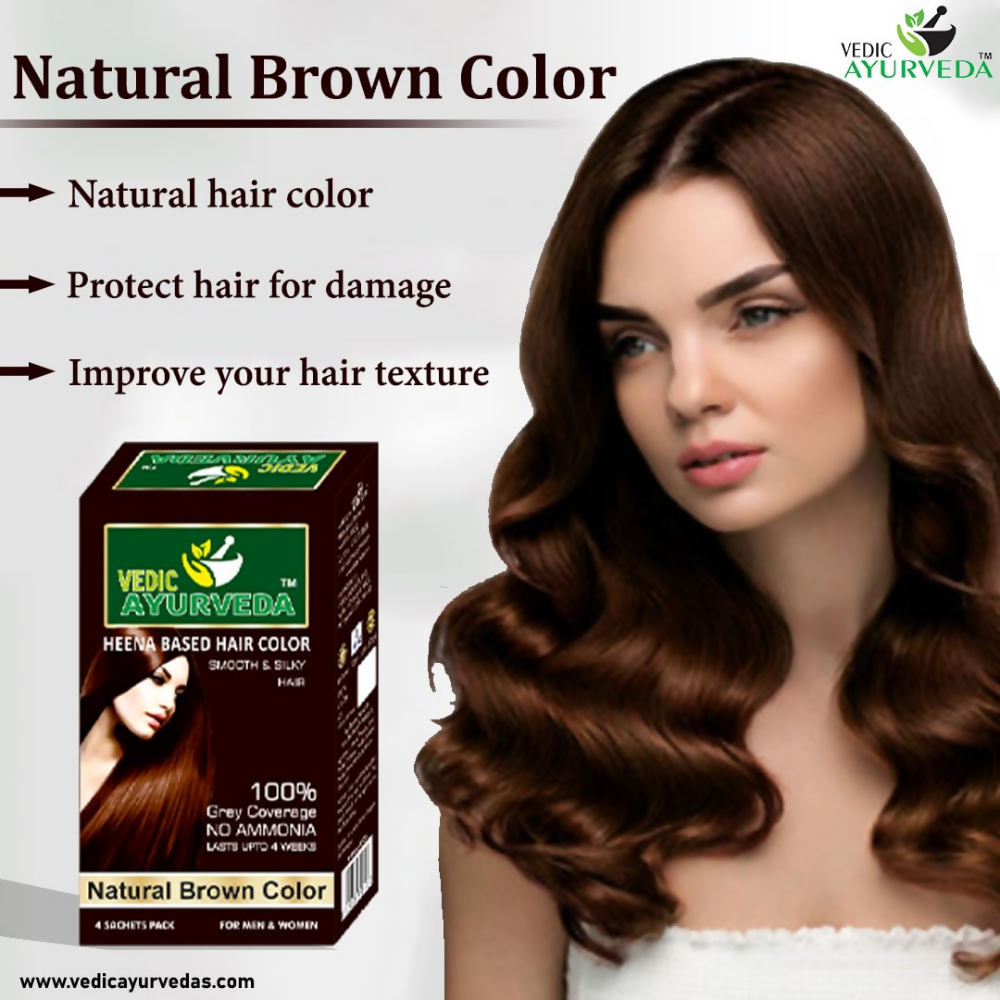 VedicAyurveda Natural Brown Hair Color | Grocsy