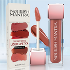 Nourish Mantra Liquid lipstick Creamy Matte with SPF / Water Proof, Smudge Proof Shade-Natkhat Berry | Grocsy
