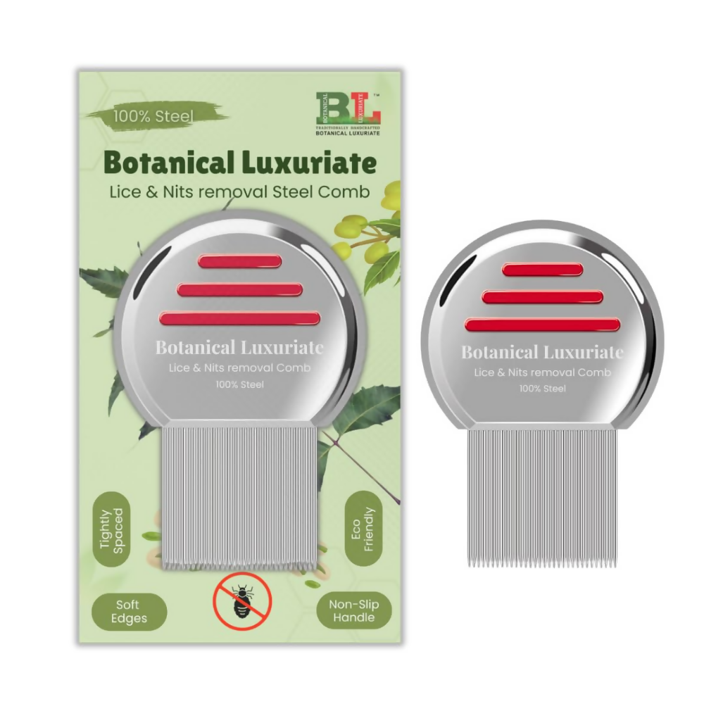 Botanical Luxuriate Tea Tree Natural Anti Lice And Nits Shampoo With Steel Lice And Nit'S Removal Comb | Grocsy