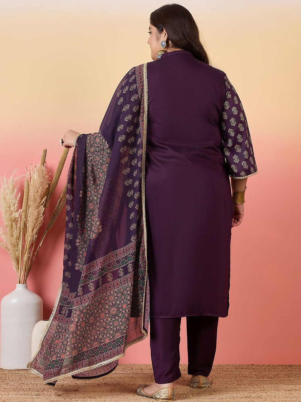 Sztori Women Floral Printed Regular Kurta with Trousers & With Dupatta | Grocsy