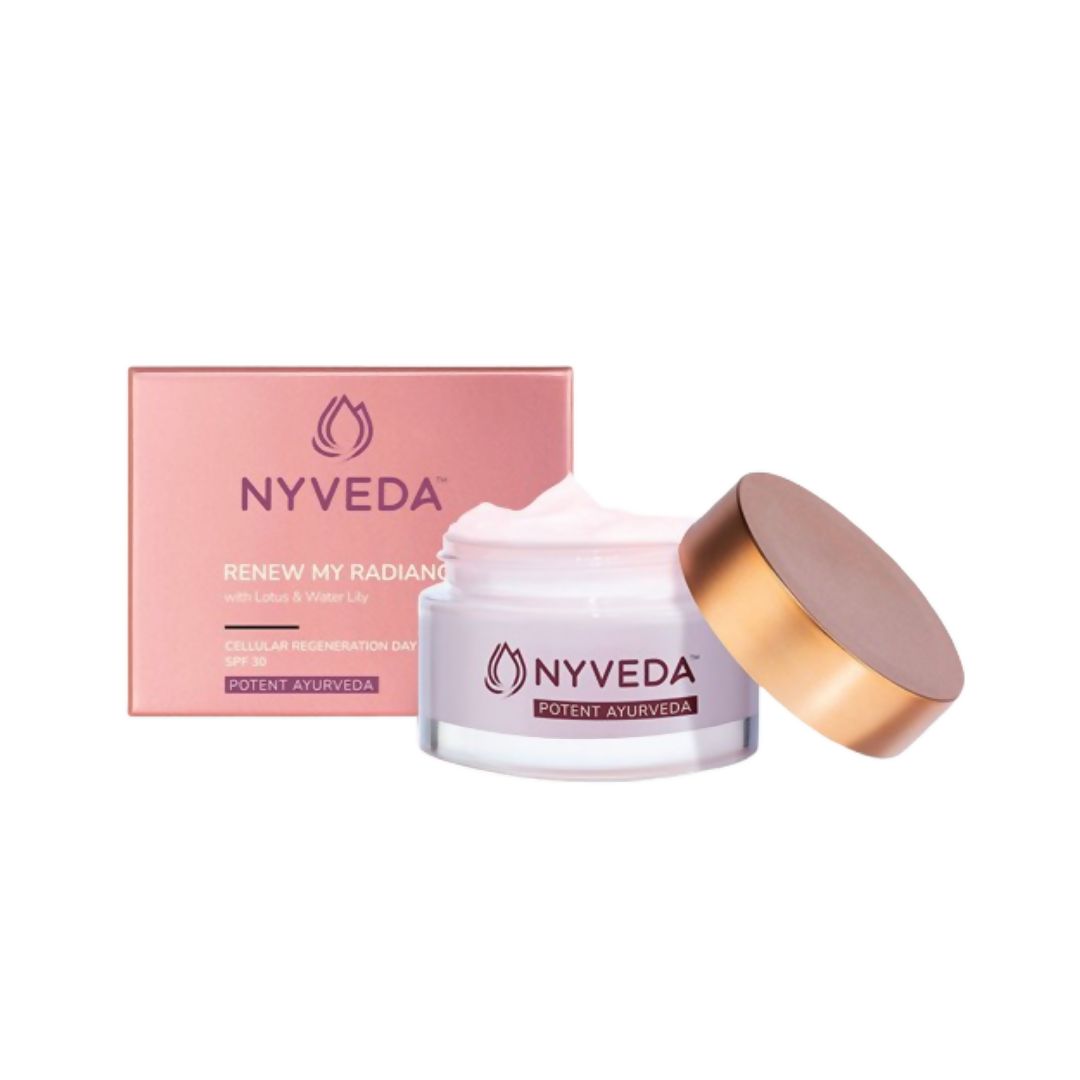Nyveda Renew My Radiance Day Cream With SPF 30 For Pigmentation, Brightening & Regeneration | Grocsy