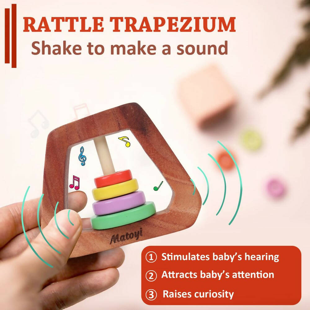 Matoyi Gifting Set ? Wooden Baby Rattles | Grocsy