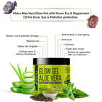 Matra Aloe Vera Glow Gel Sun & Pollution Relief with Green Tea and Peppermint Extracts | Grocsy