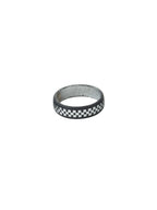 NVR Men's Black Metal Ring | Grocsy