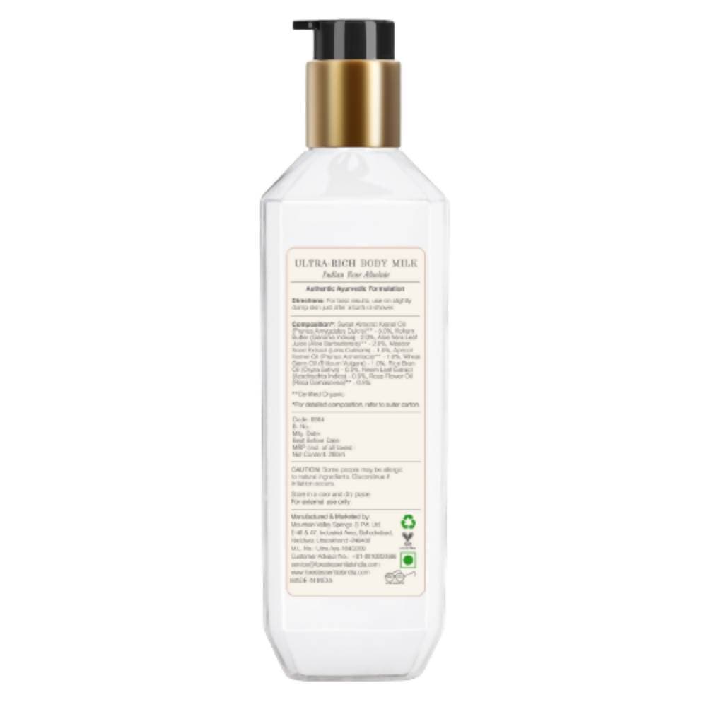 Forest Essentials Ultra-Rich Body Milk Indian Rose Absolute | Grocsy