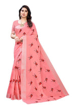 Vamika Peach Chanderi Designer Saree (SERIN PEACH) | Grocsy
