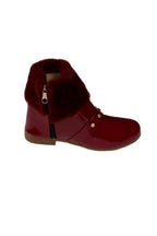 Tiny Bugs Girls Anckle Lenght Boots -Maroon | Grocsy