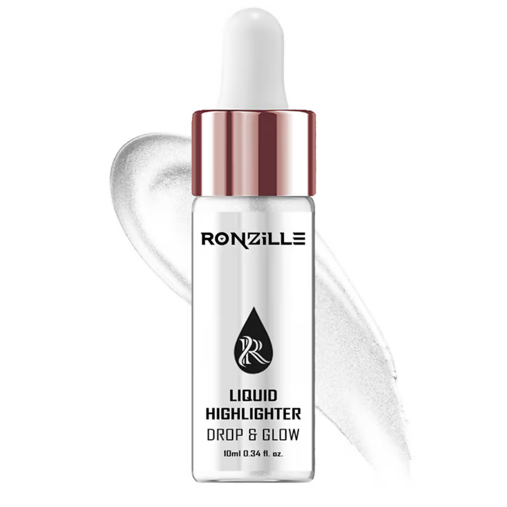 Ronzille Smooth Shine Liquid Illuminator Face Highlighter 3D Glow - Silver | Grocsy