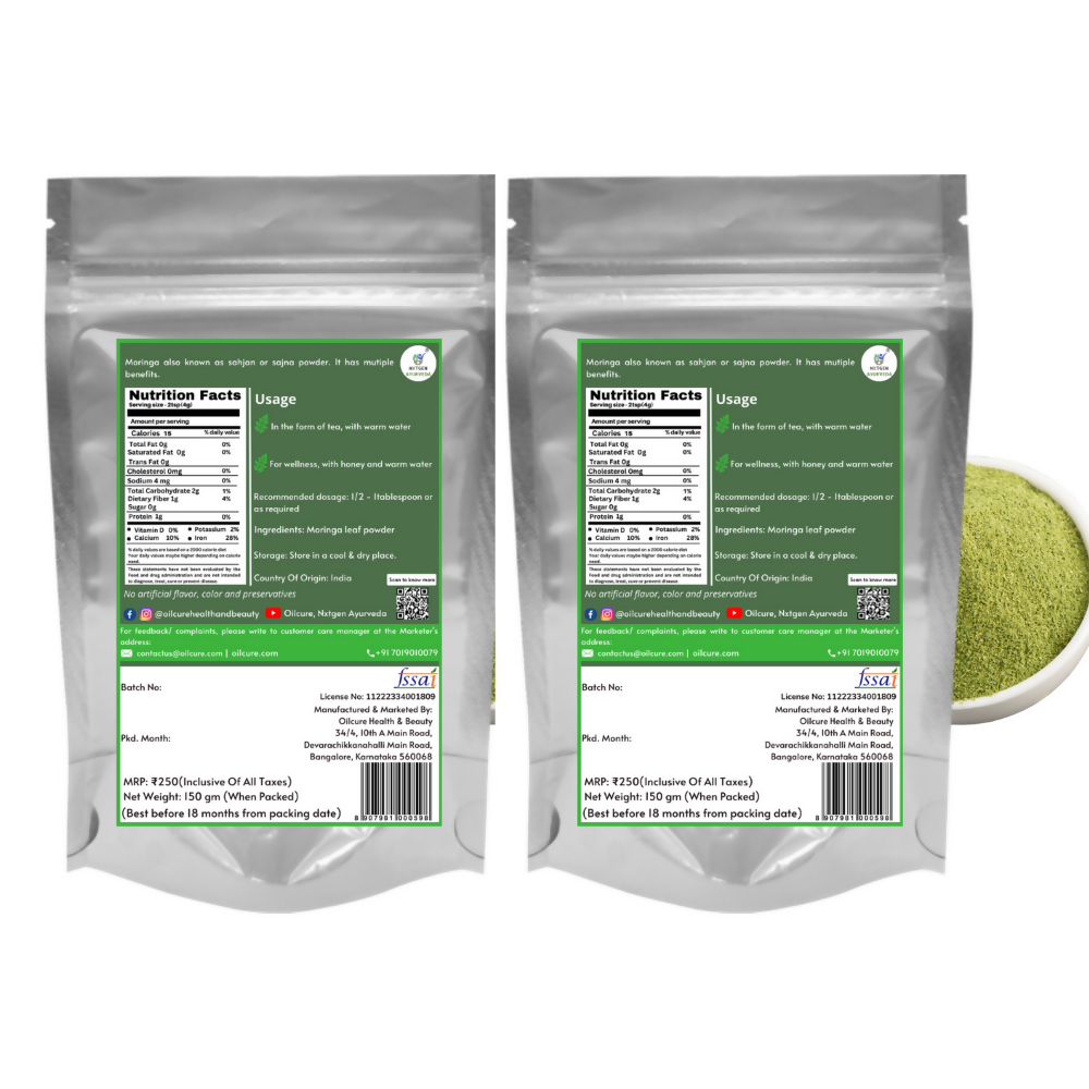Nxtgen Ayurveda Moringa Oleifera Powder | Grocsy