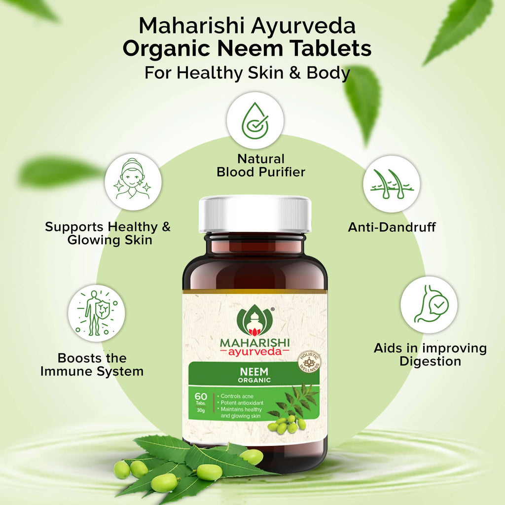 Maharishi Ayurveda Organic Neem Tablets | Grocsy