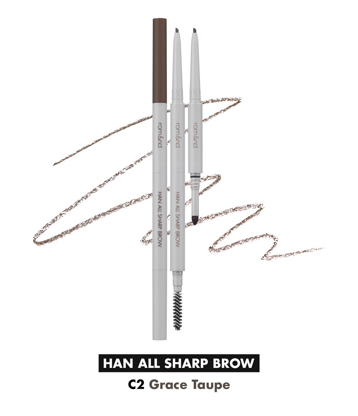 Rom&nd Han All Sharp Brow - C2 Grace Taupe | Grocsy