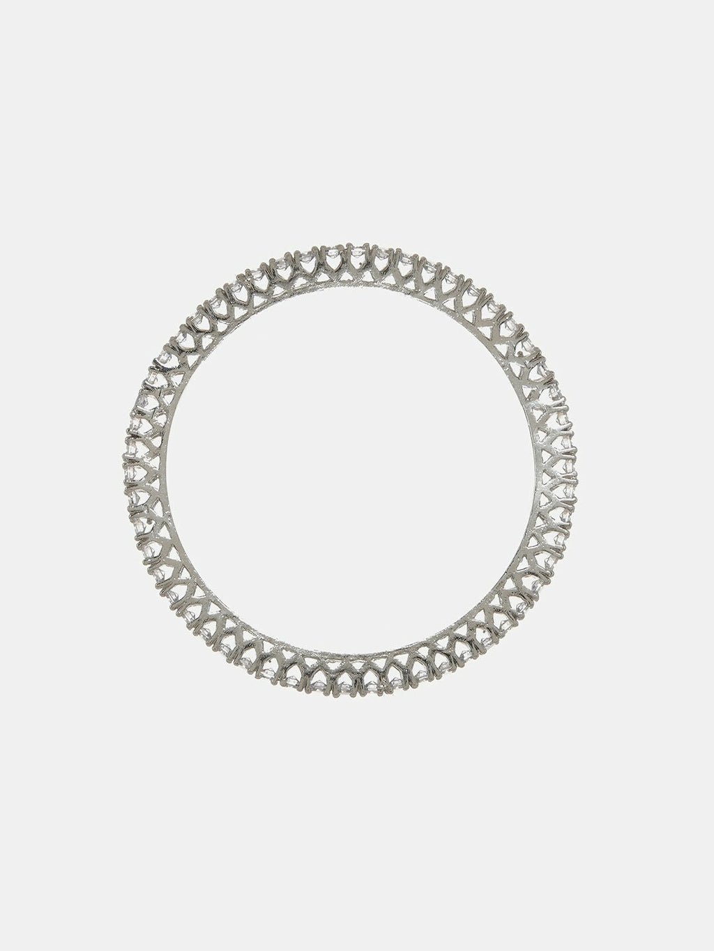 Crystal Stone Bangle- Ruby Raang