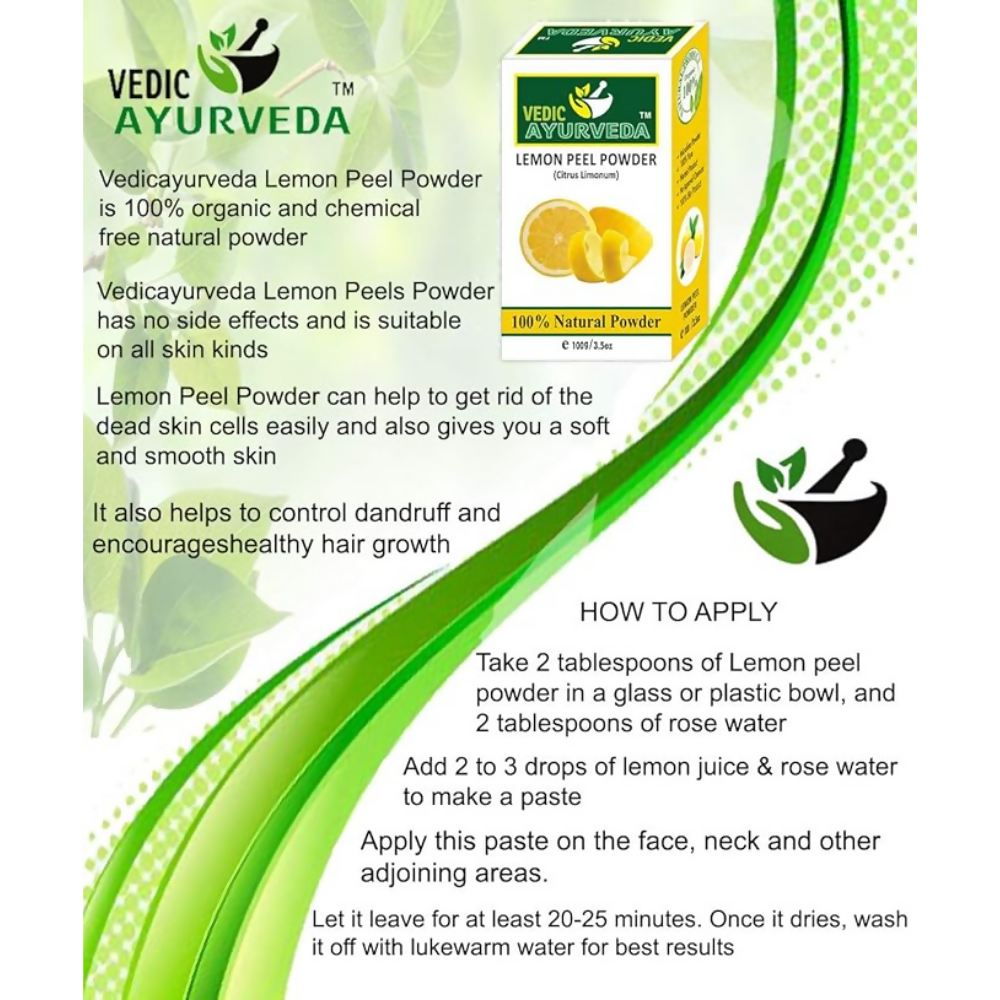 VedicAyurveda Henna Leaf Powder and Lemon Powder | Grocsy