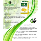VedicAyurveda Henna Leaf Powder and Lemon Powder | Grocsy
