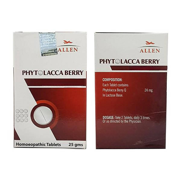 Allen Homeopathy Phytolacca Berry Tablets | Grocsy