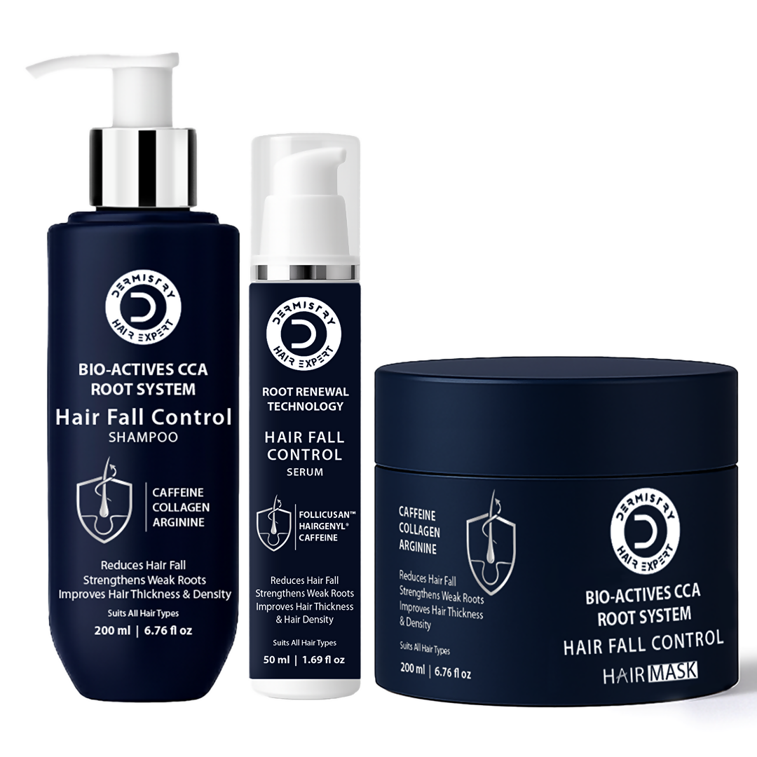 Dermistry Follicusan Hairgenyl & Caffeine Anti Hair Fall Control Serum Mask & Shampoo | Grocsy