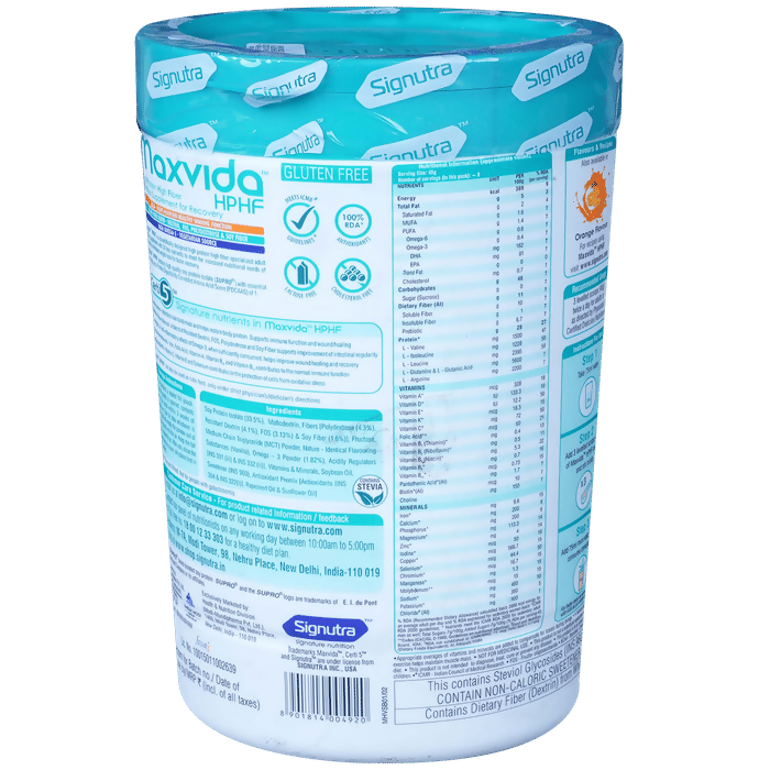 Maxvida HPHF High Protein High Fibre Supplement Powder For Recovery | Grocsy