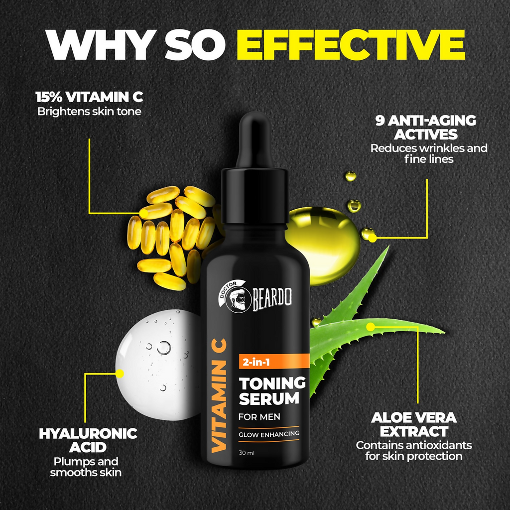 Beardo Vitamin C 2 In 1 Toning Serum | Grocsy