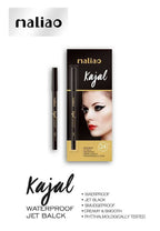 Maliao 24Hrs Stay Waterproof Smudgeproof Black Kajal | Grocsy