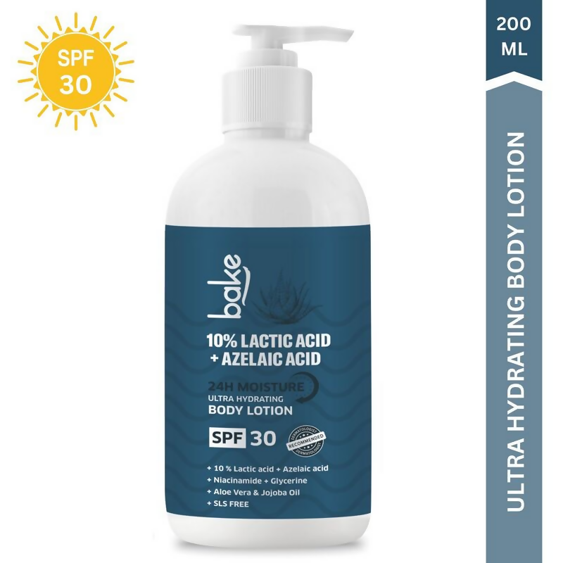 Bake 10% Lactic Acid Body Lotion SPF 30 | Grocsy