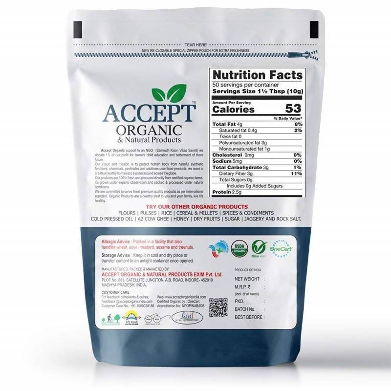 Accept Organic Flax Seeds | Grocsy