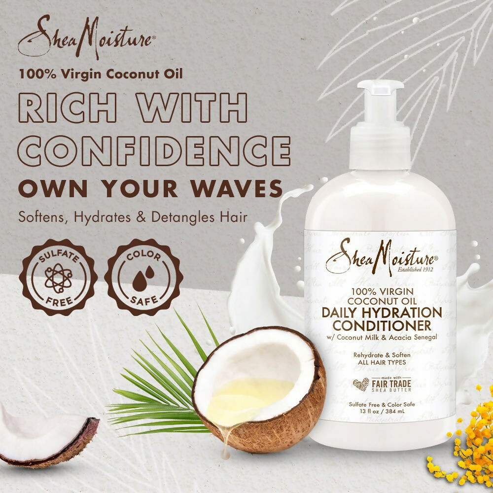 Shea Moisture 100% Virgin Coconut Oil Daily Hydration Conditioner | Grocsy