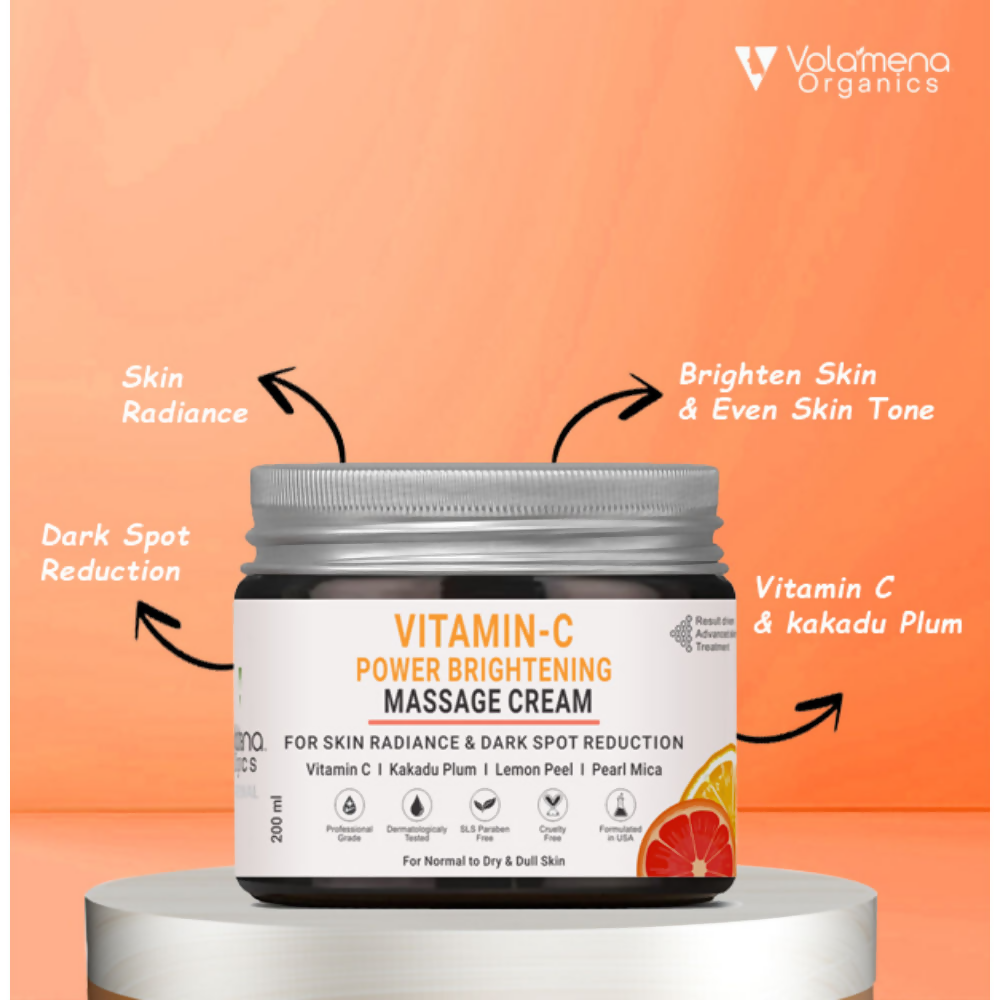 Volamena Organics Vitamin C Power Brightening Massage Cream | Grocsy