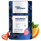Man Matters Biotin Nourish Hair Gummies - Strawberry Flavor With Zinc & Multivitamins | Grocsy