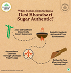 Organic India Desi Khandsari Sugar (Unrefined Brown Sugar) | Grocsy
