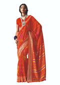 Joban Fashion Vicitra Silk Multi Color Soft Fabric With Digital Print Saree | Grocsy