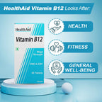 HealthAid Vitamin B12 1000 mcg Mega Strength Tablets - Limited Time Offer - Swadesiicart