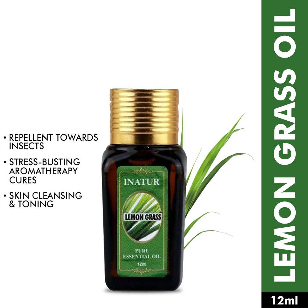 Inatur Lemongrass Pure Essential Oil | Grocsy