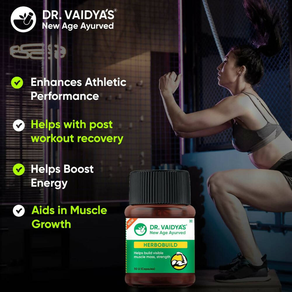 Dr. Vaidya's Herbobuild Capsules | Grocsy