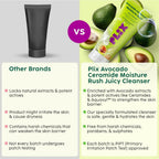PLIX The Plant Fix Avocado Ceramide Moisture Rush Juicy Cleanser and Guava Moisturizer Combo | Grocsy