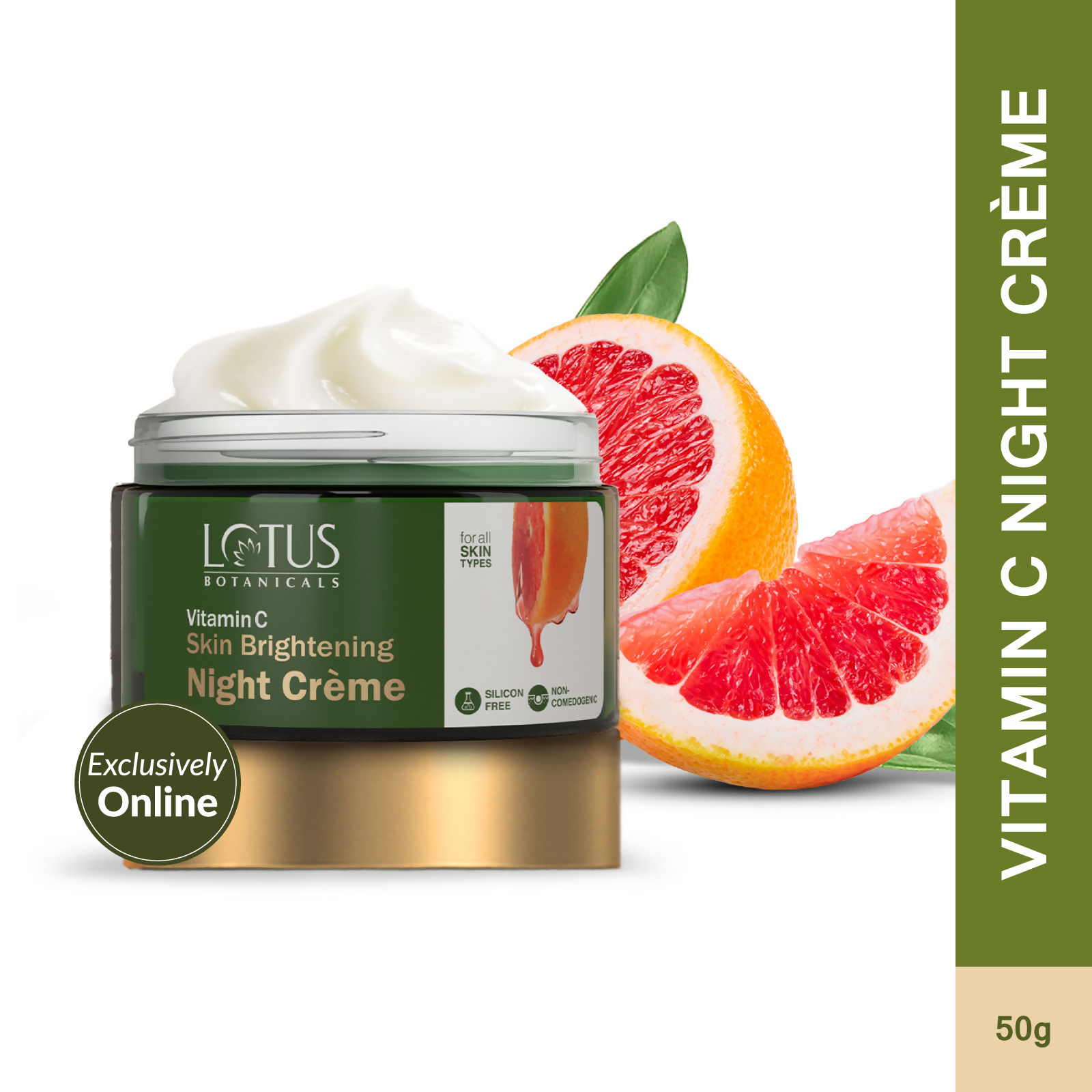 Lotus Botanicals Skin Brightening Night Cream | Grocsy