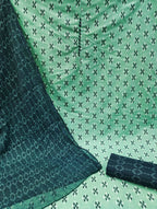 Sea Green Cotton Printed Unstitched Dress Material - Amara | Grocsy