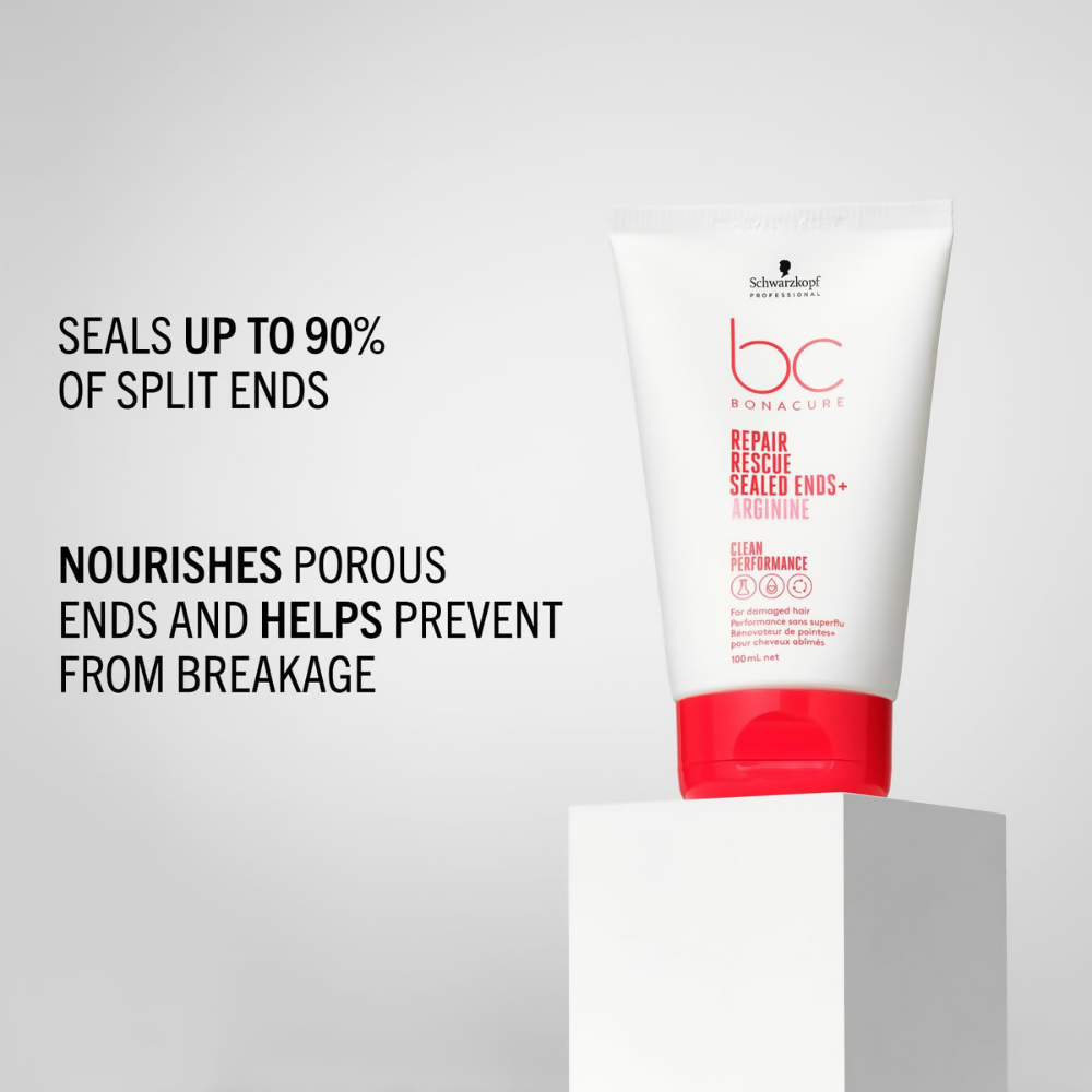 Schwarzkopf Professional Bonacure Repair Rescue Sealed Ends With Arginine | Grocsy