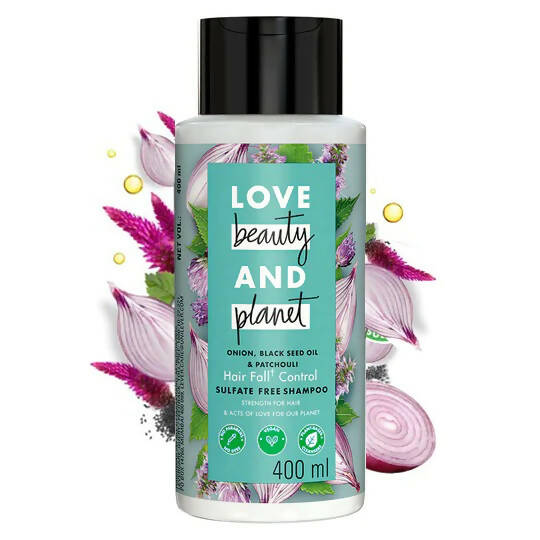 Love Beauty And Planet Onion, Blackseed & Patchouli Sulfate Free Shampoo | Grocsy