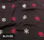 Arfa Fashion House Rani Pink Pure Chanderi Cotton Batik Printed Saree | Grocsy