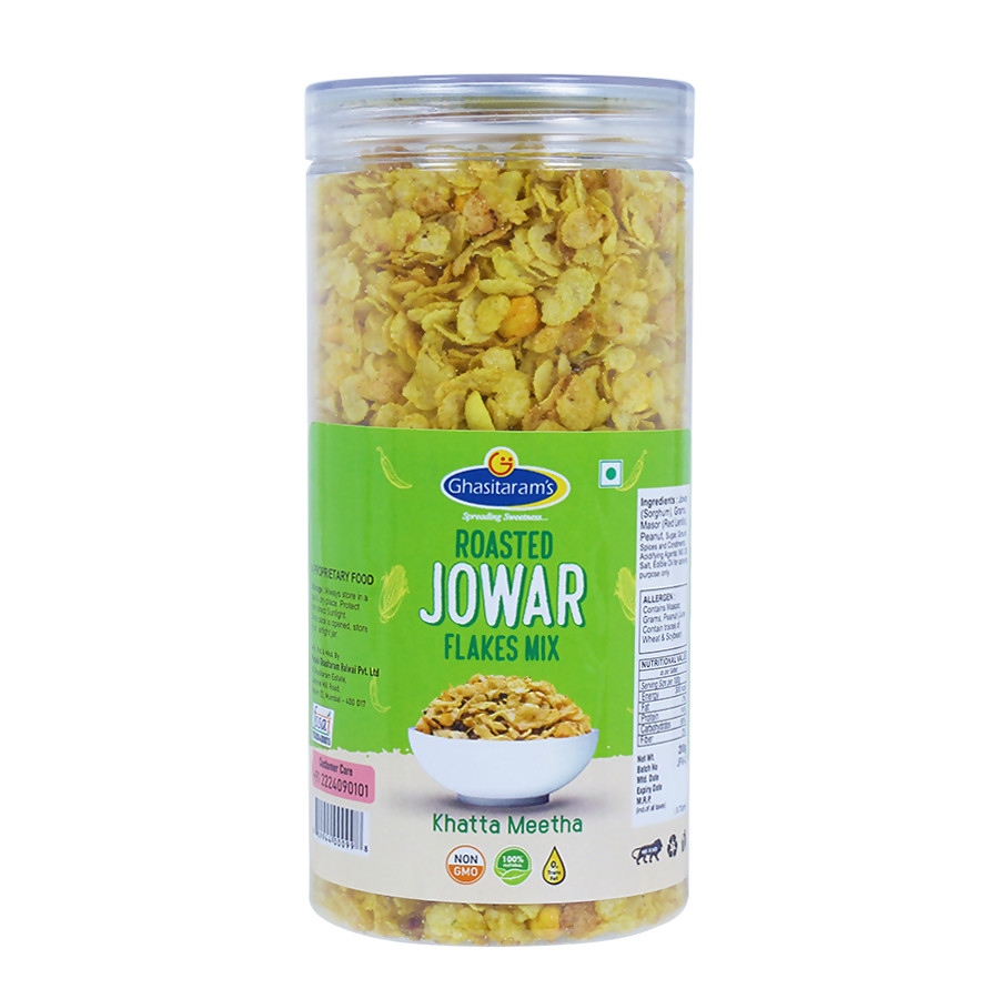 Punjabi Ghasitaram Halwai Jowar Flakes Mix Khatta Meetha | Grocsy