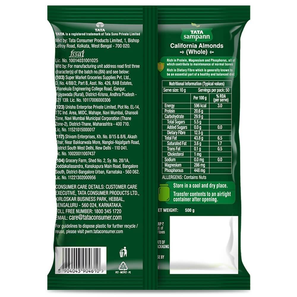 Tata Sampann Pure California Almonds | Grocsy