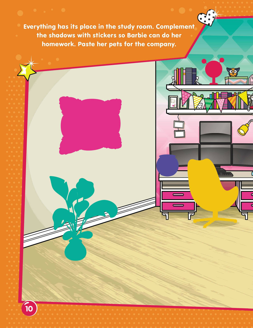 Dreamland Publications Barbie Dreamhouse Adventures -Dream House Decorate with Stickers | Grocsy