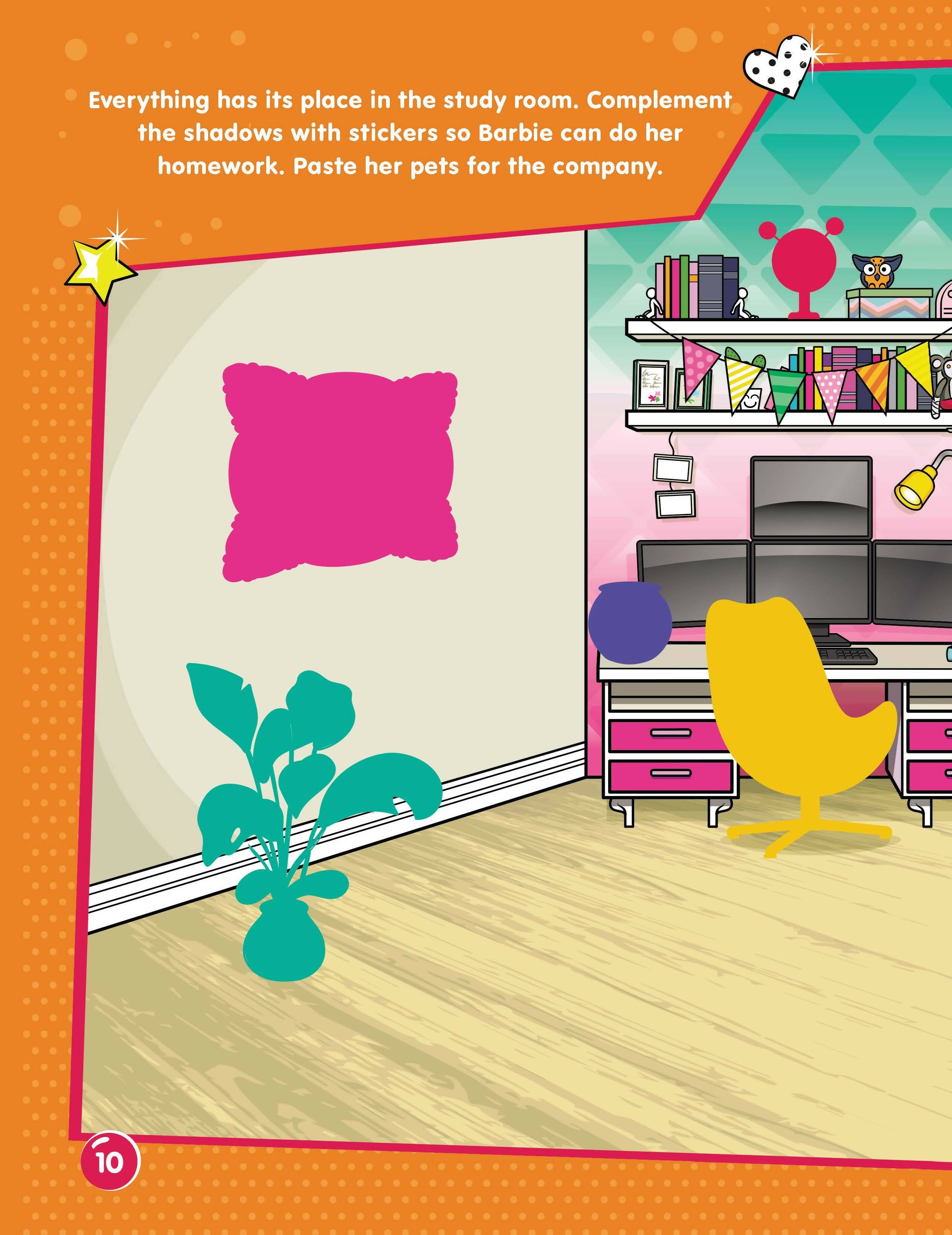 Dreamland Publications Barbie Dreamhouse Adventures -Dream House Decorate with Stickers | Grocsy