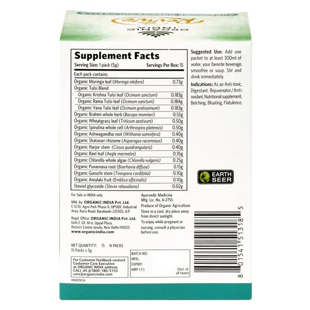 Organic India Revive Superfood Greens Chlorella | Grocsy