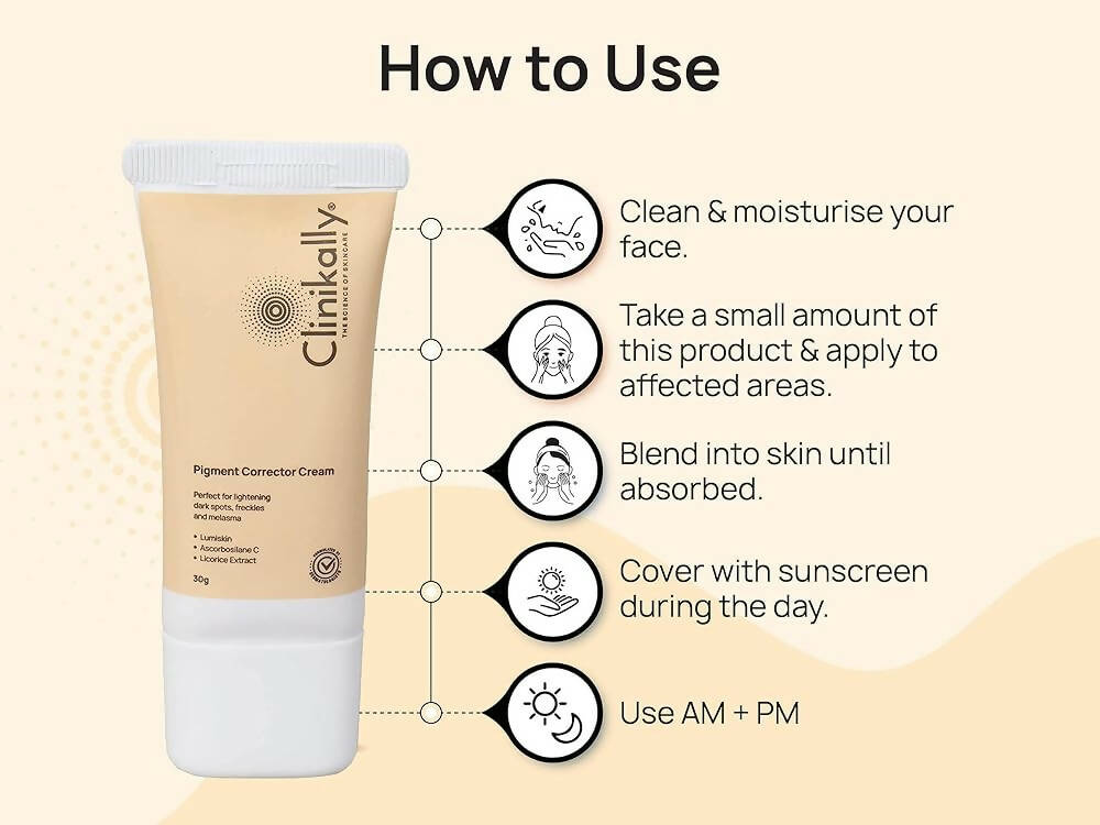 Clinikally Pigment Corrector Cream | Grocsy