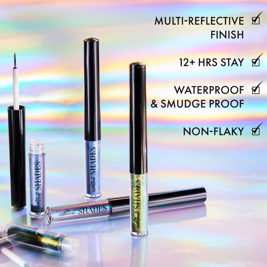 mCaffeine Shades Cosmic Craze Holographic Eyeliner - Prism Shift | Grocsy