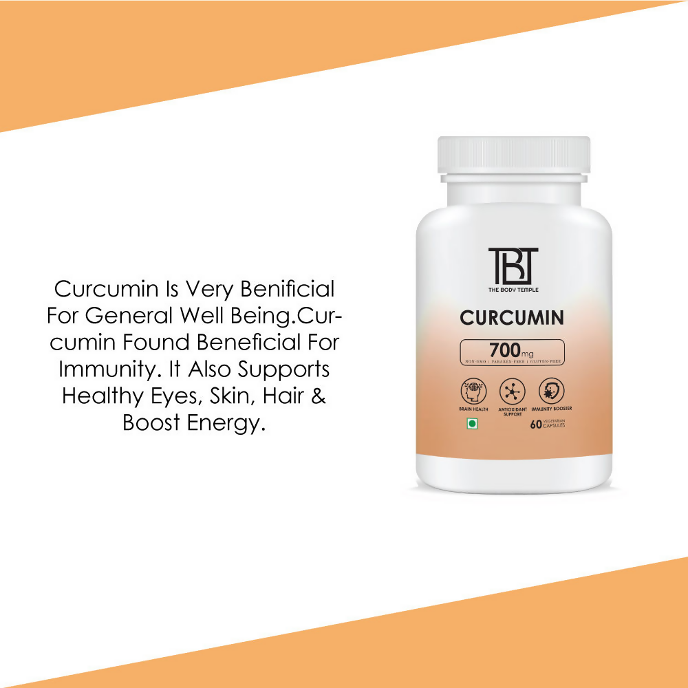 The Body Temple Curcumin 700mg For Brain Health and Immunity Capsules | Grocsy