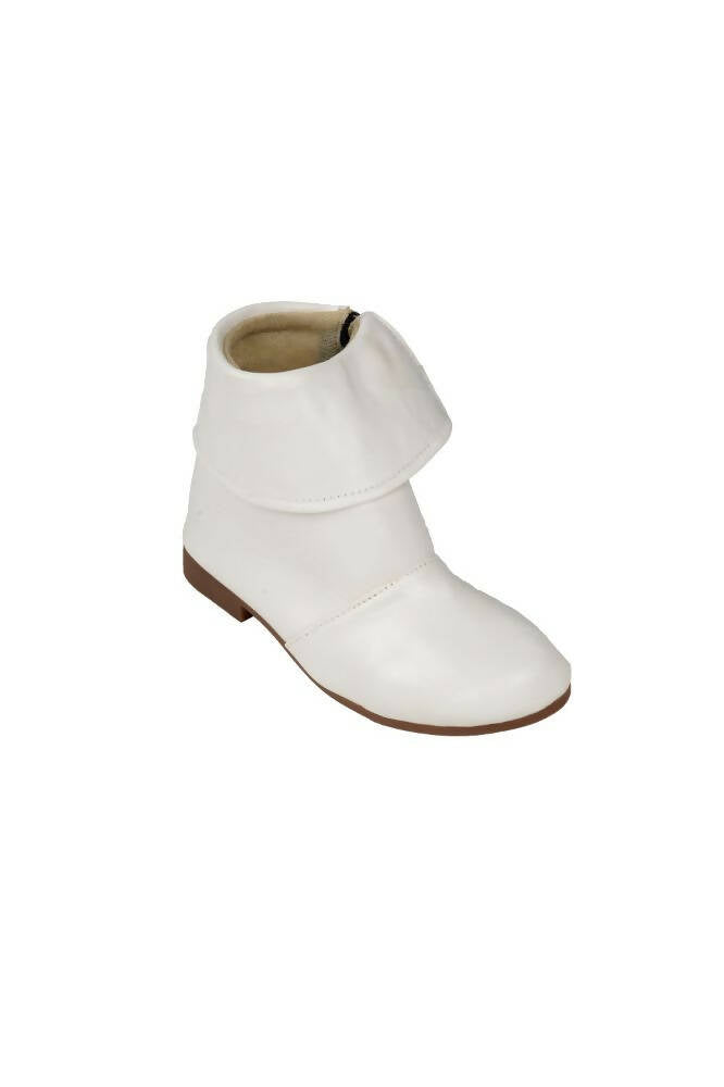 Tiny Bugs Girls Anckle Lenght Boots -White | Grocsy