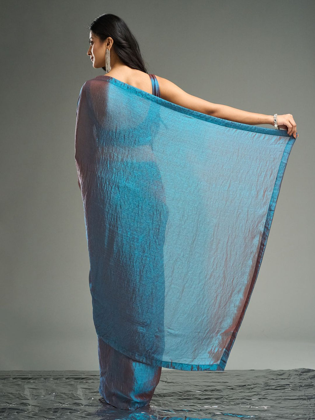 kasee Embellished Silk Blend Saree | Grocsy